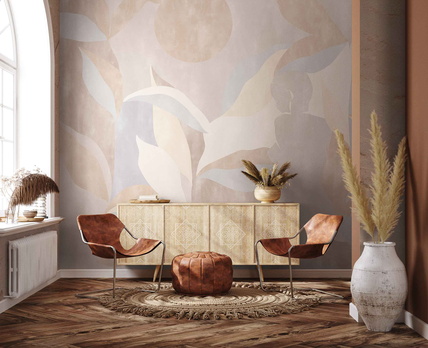 Wandbild Bahir Dar - Beige
