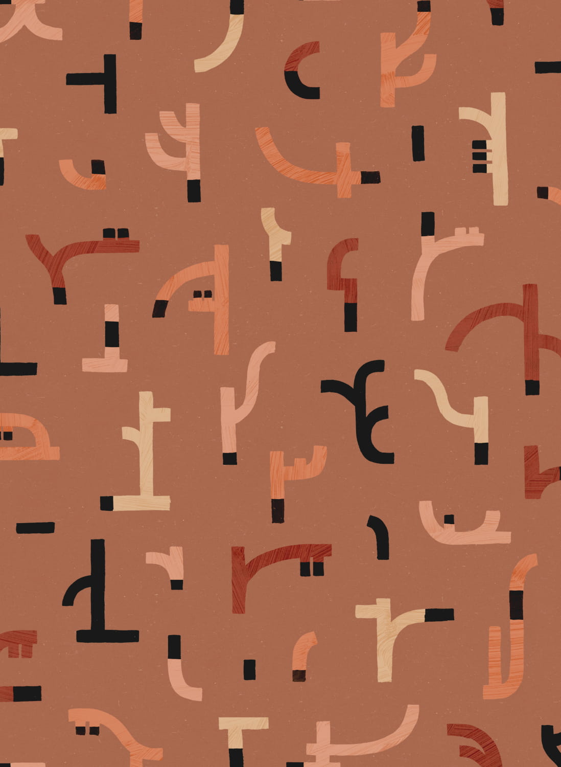 Tapete Tribal Tongue - Red