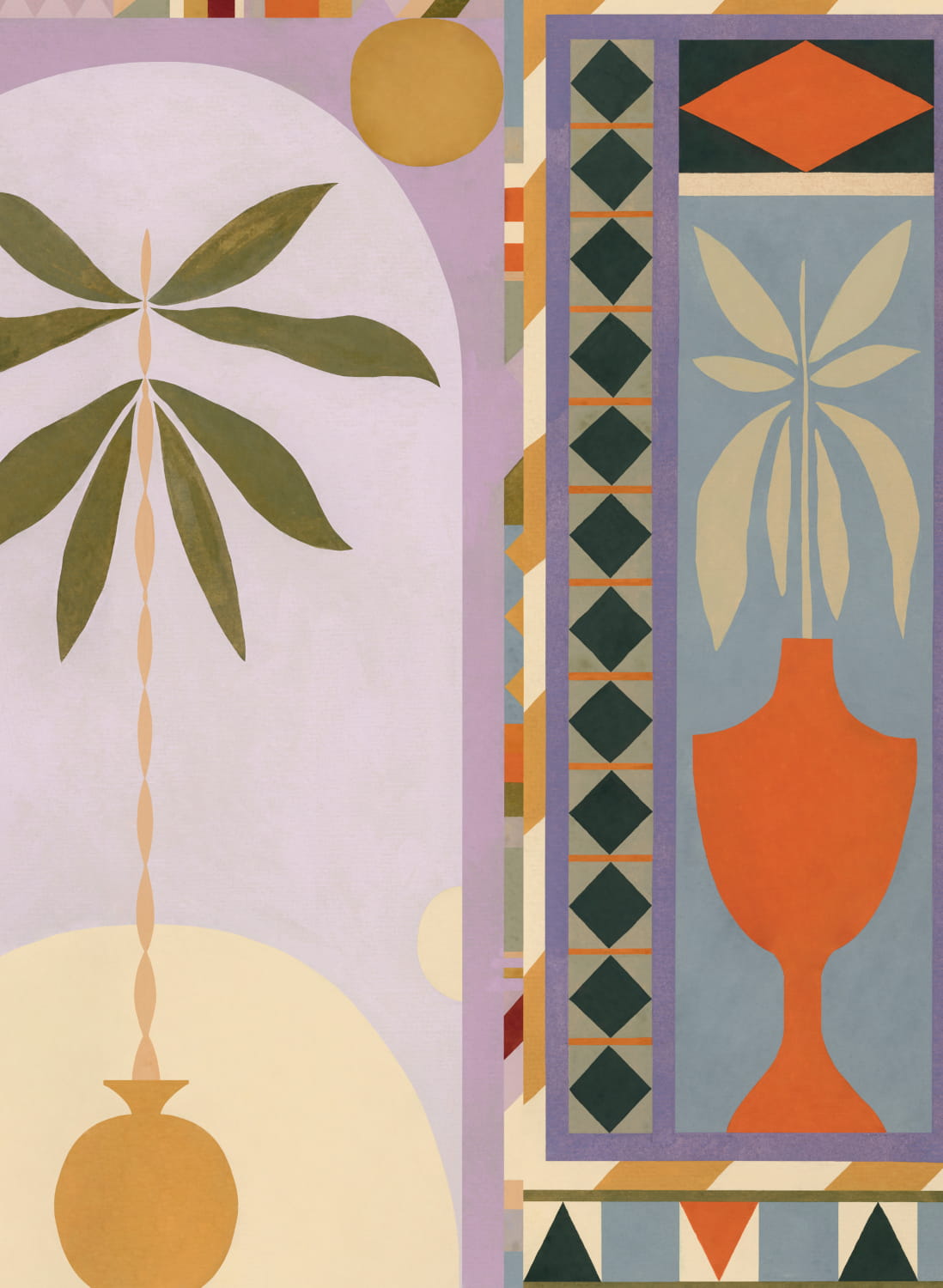 Wandbild Jungle Arches - Mallow