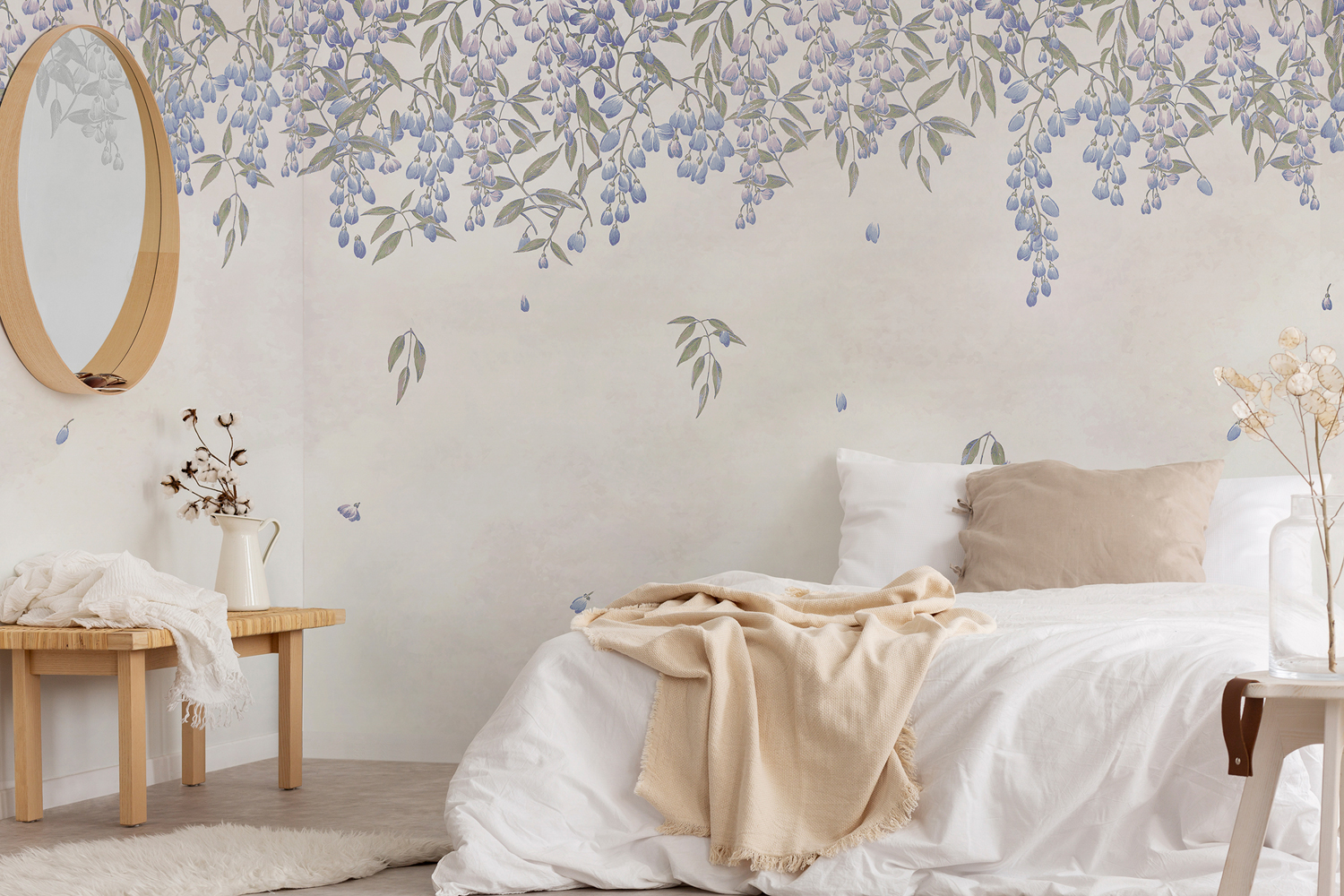 Wandbild Manuela - Indigo