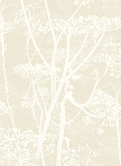 Tapete Cow Parsley - Stone & White
