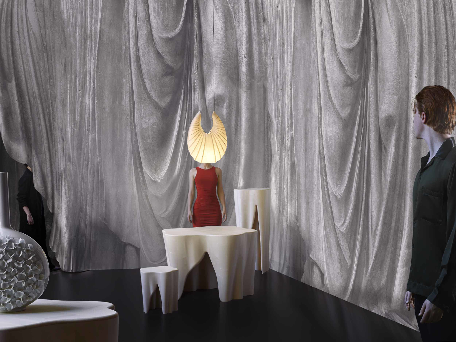 Wandbild Fold - Silver