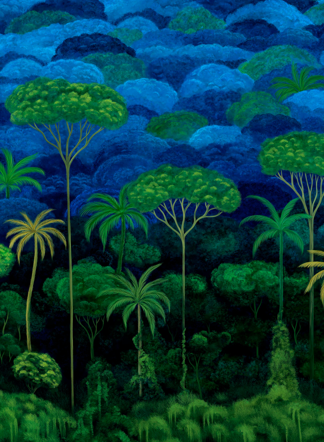 Wandbild Ciel Tropical - Bright Midnight