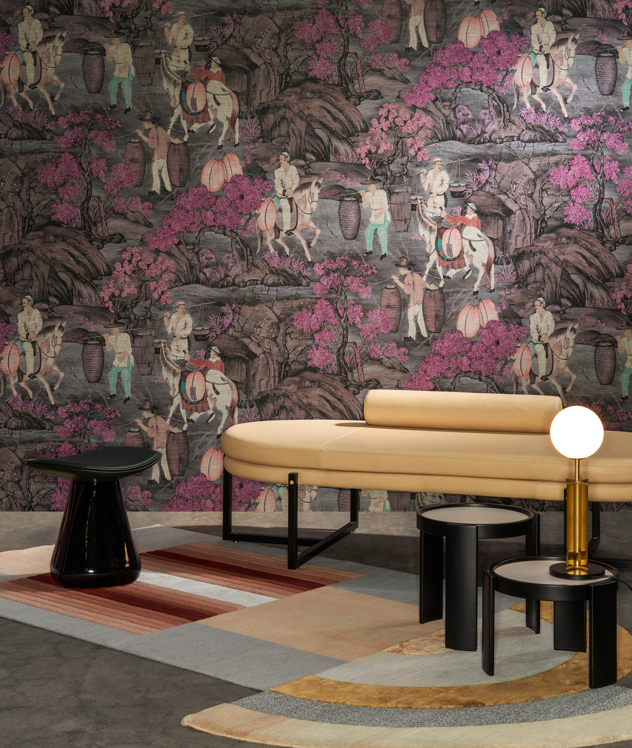 Tapete Toile de Tibet - Pink Blossom