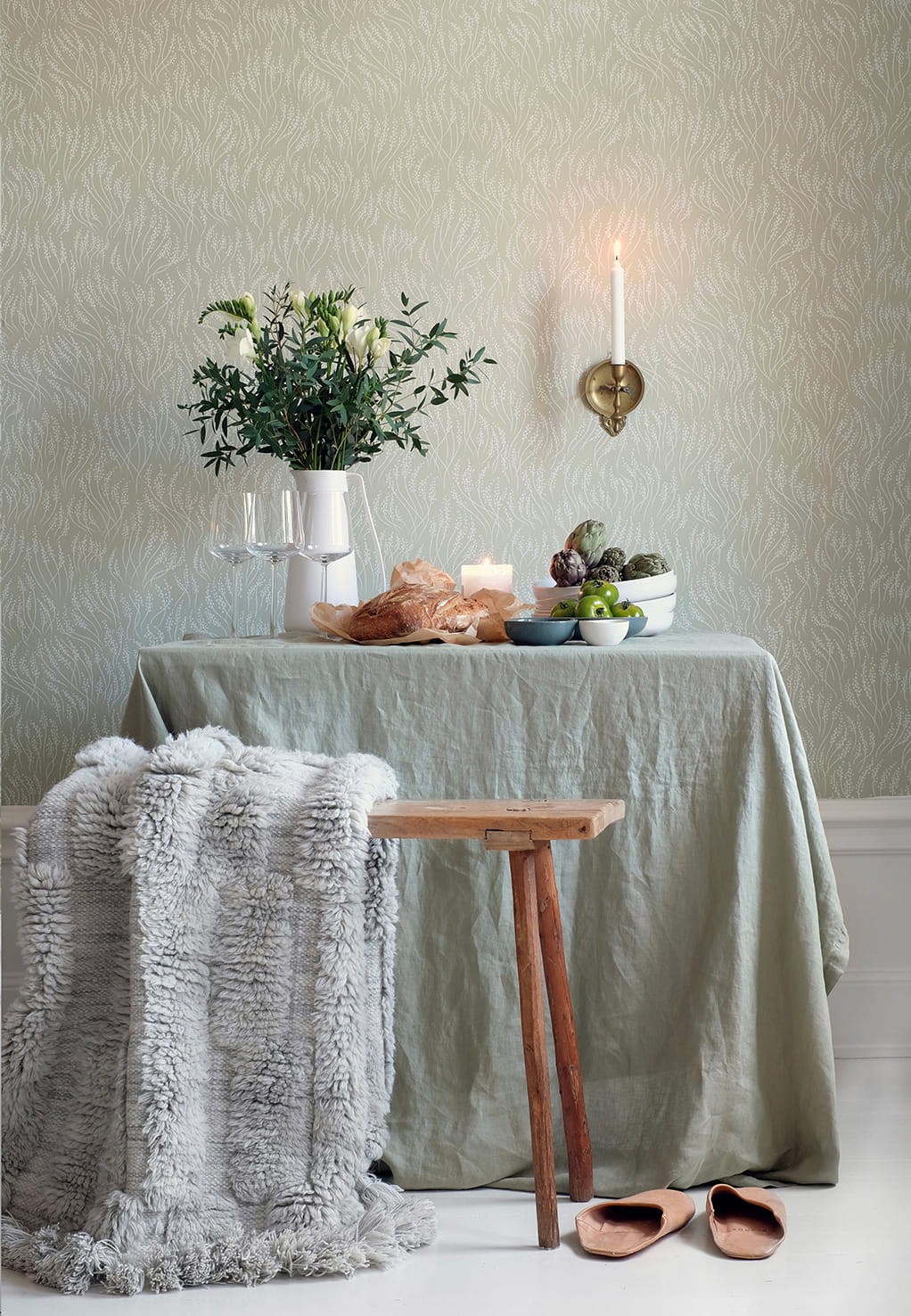 Tapete Meadow - Sage Green