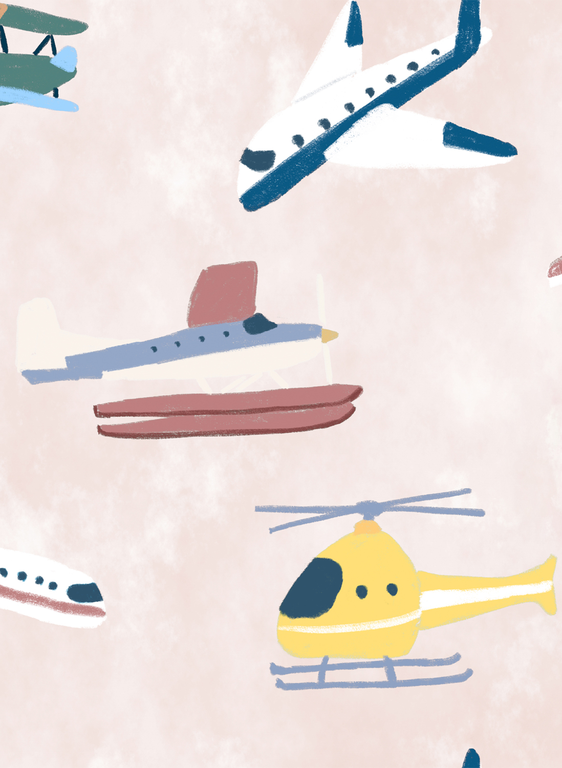 Tapete Draft Planes - Sunrise