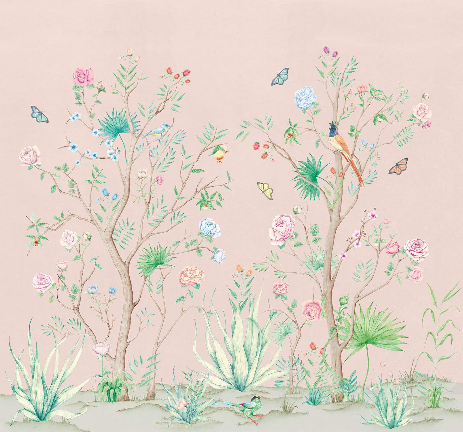 Wandbild Peonies - Rose