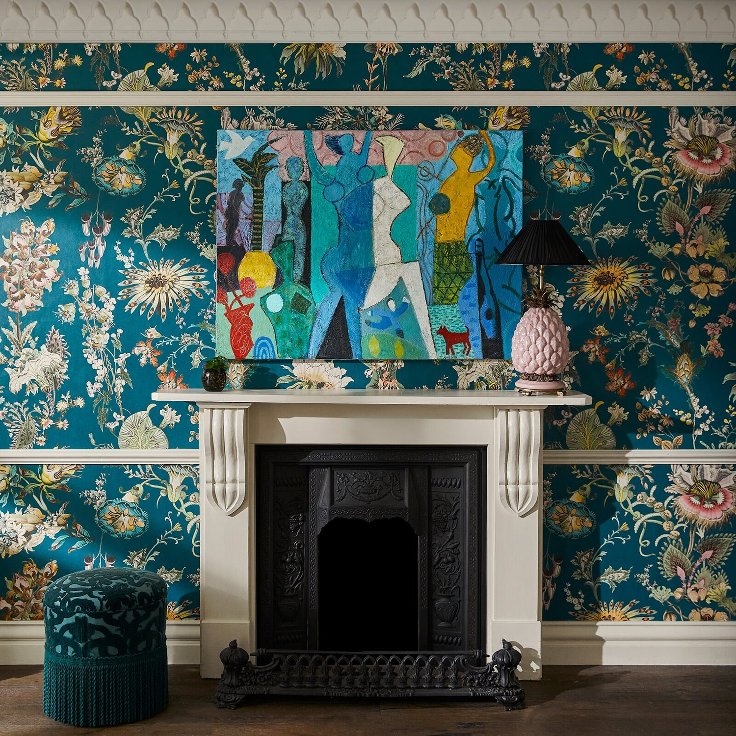 Wandbild Flora Fantasia - Cerulean