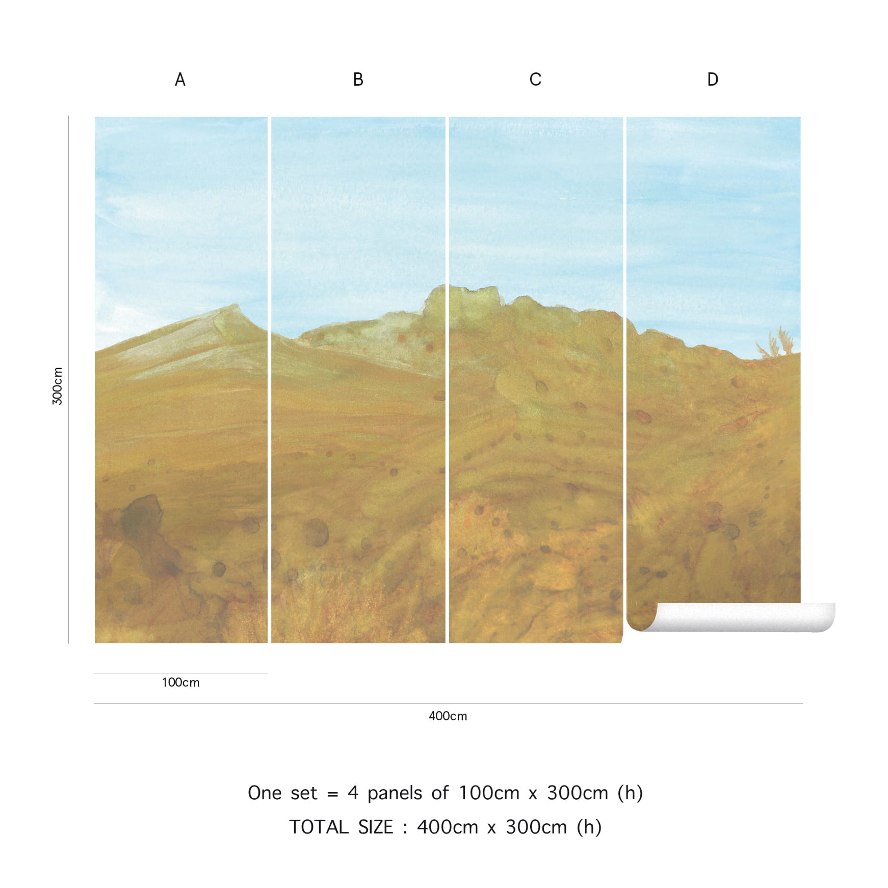 Wandbild Colorado - Ochre