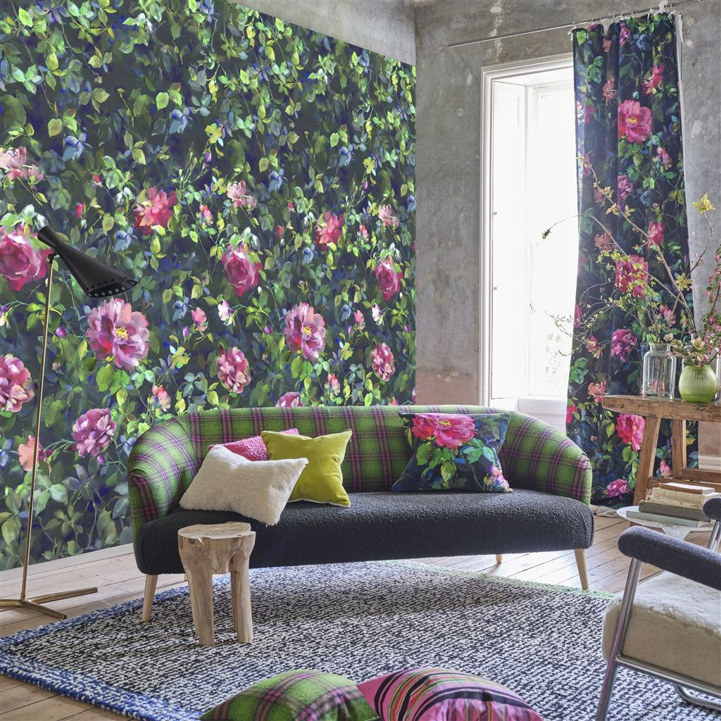 Tapete Gertrude Rose - Fuchsia