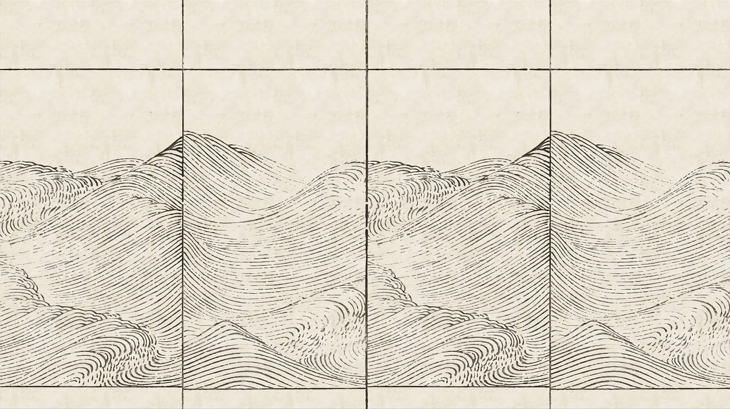 Wandbild Waves - Papyrus