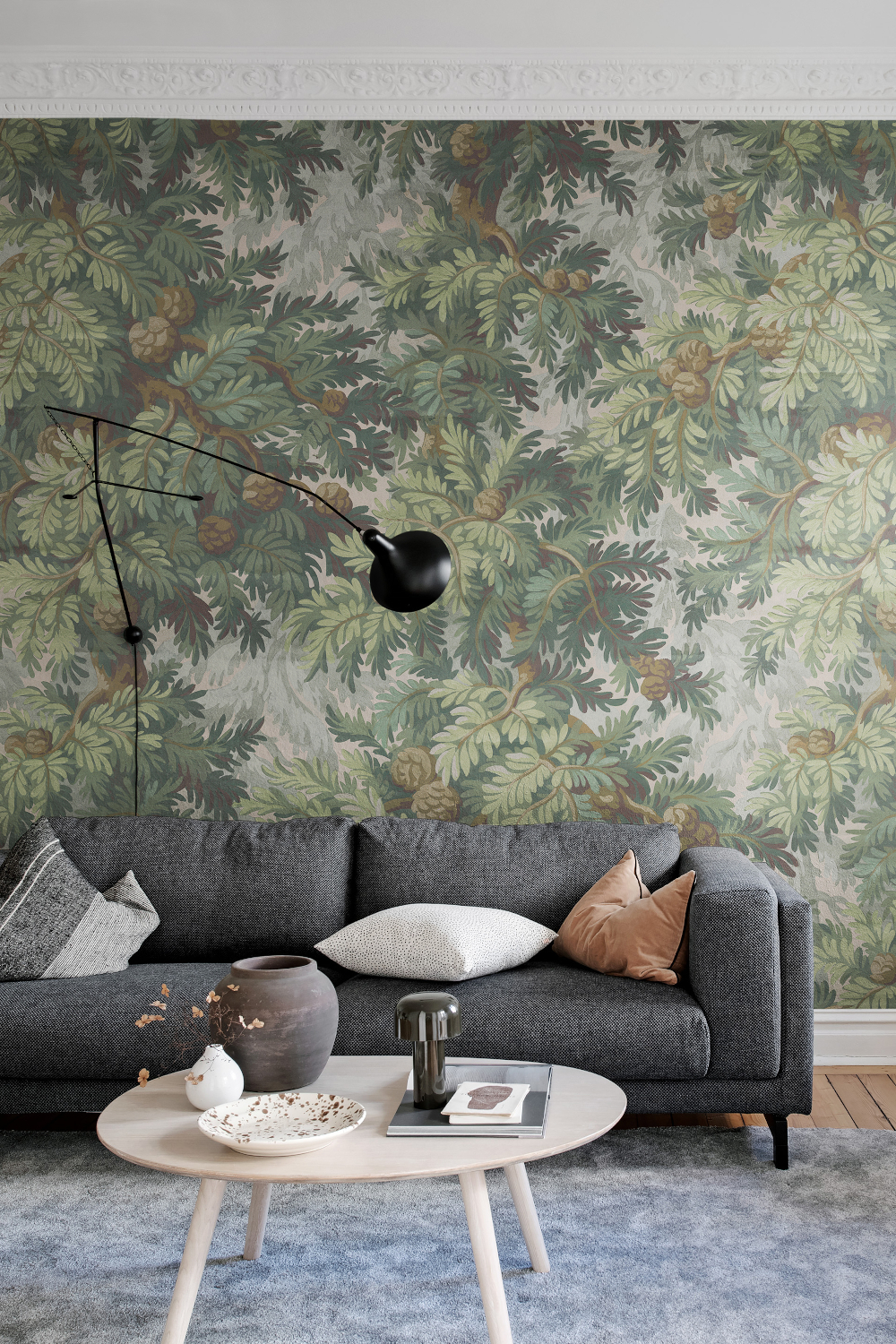 Wandbild Spruce Forest - green