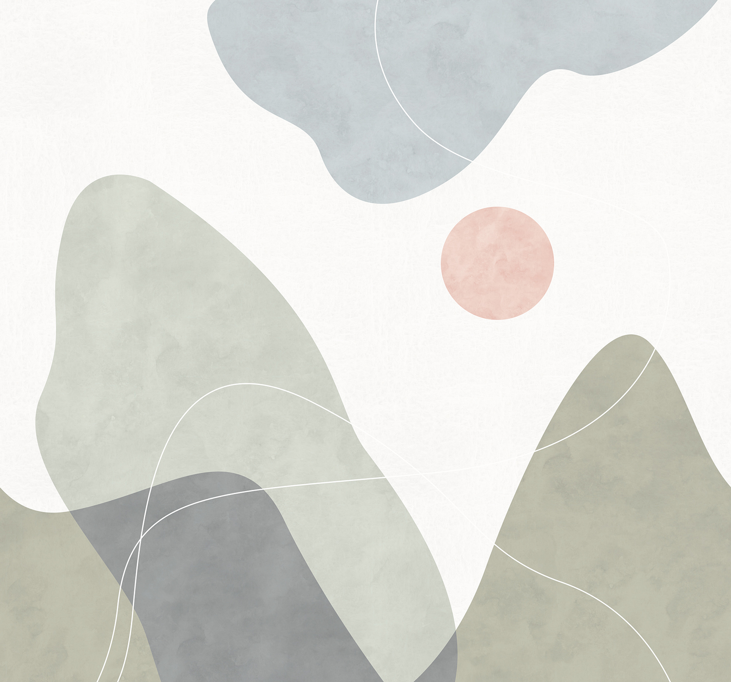 Wandbild Terrain - green