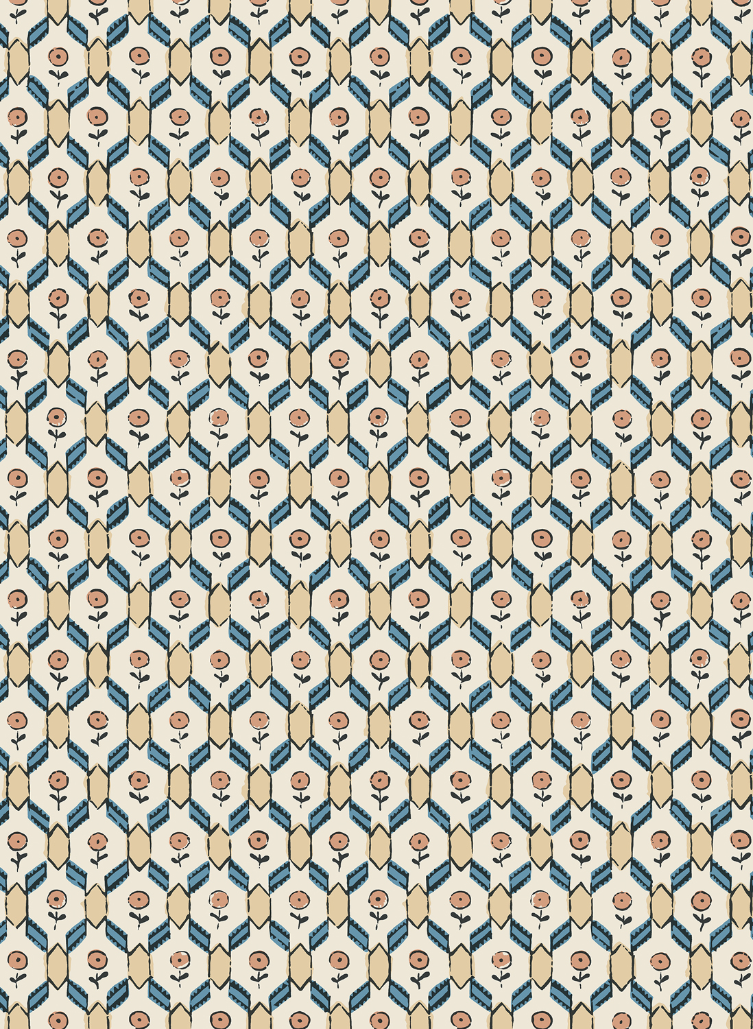 Tapete Hugo - Terracotta