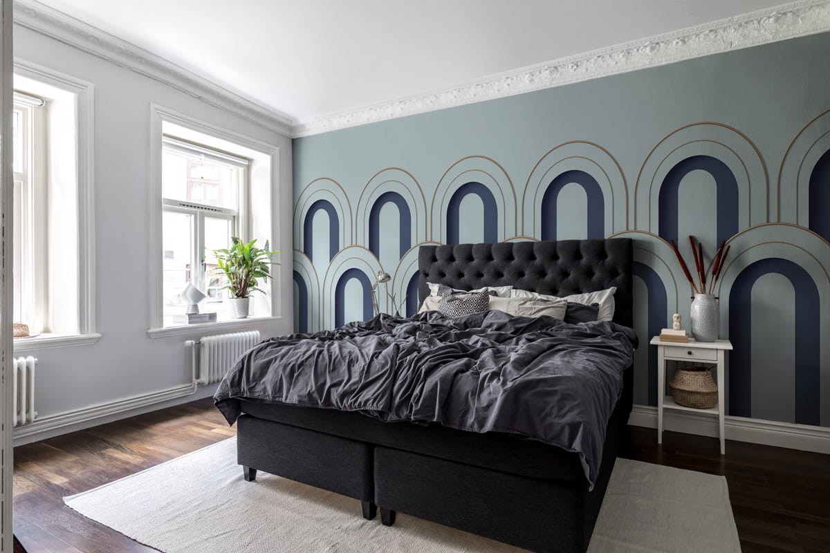 Wandbild Arch Deco - Blue