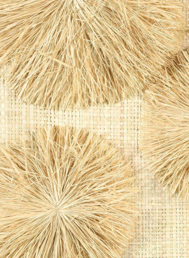 Tapete Raphia Rosace - Naturel