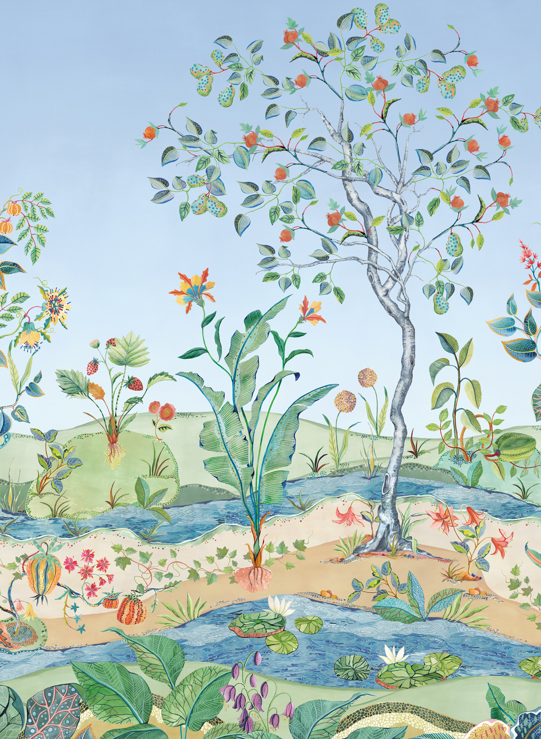 Wandbild Mythica - Azure