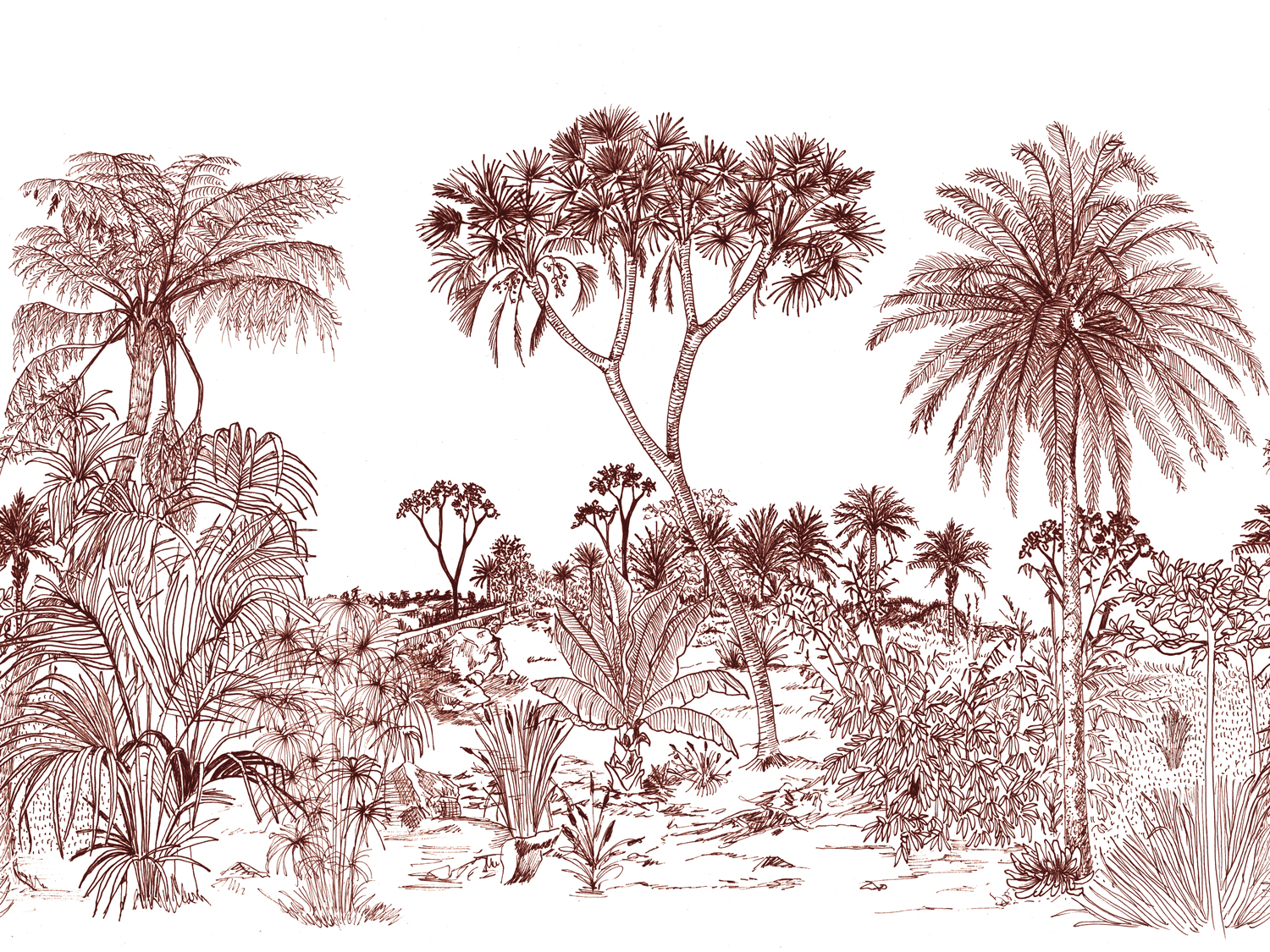 Wandbild Savane - Tonka