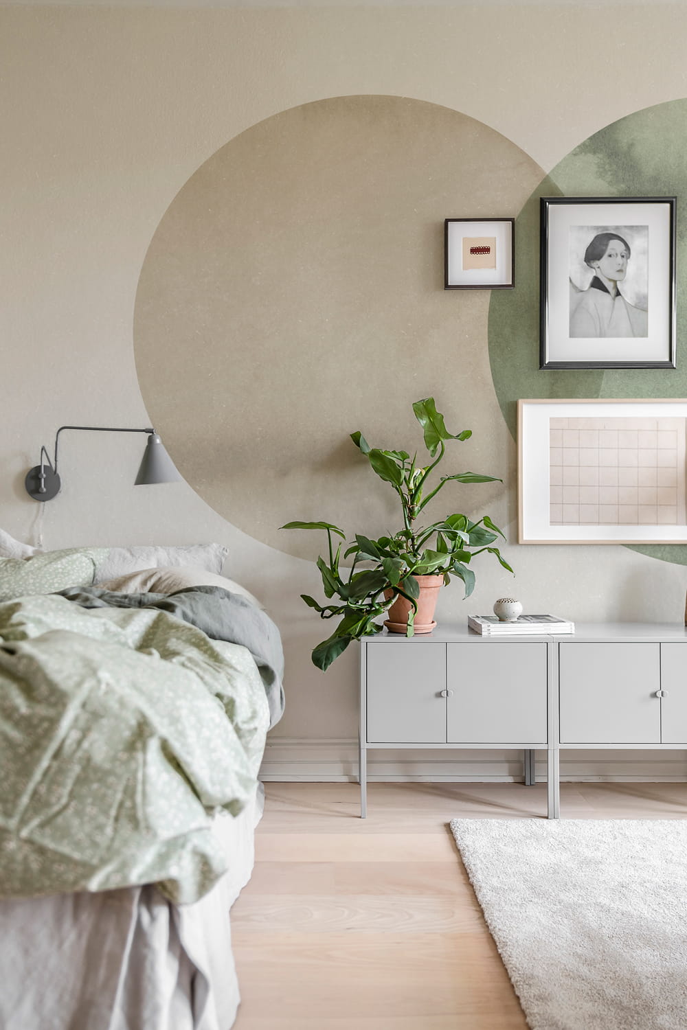 Wandbild Eclipse - Beige Green