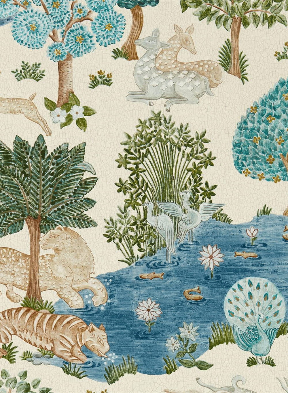 Tapete Pamir Garden - Cream/ Nettle