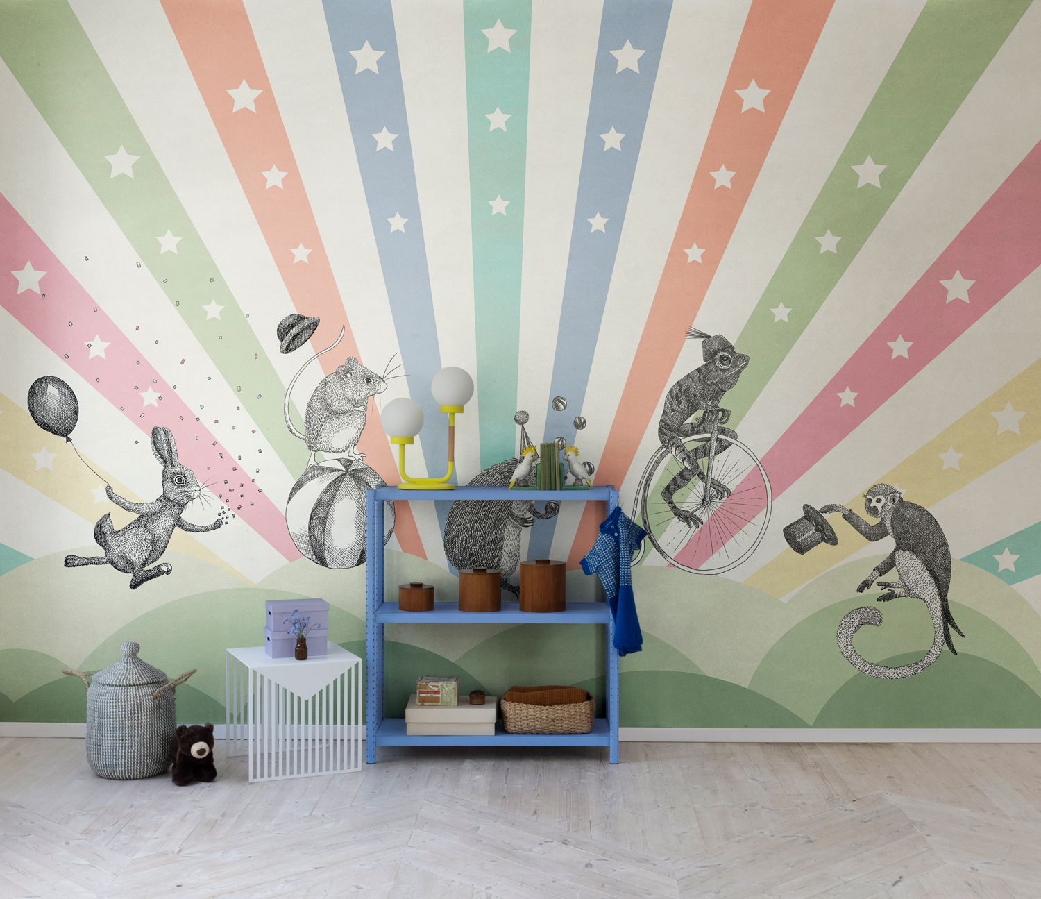 Wandbild Circus - Rainbow