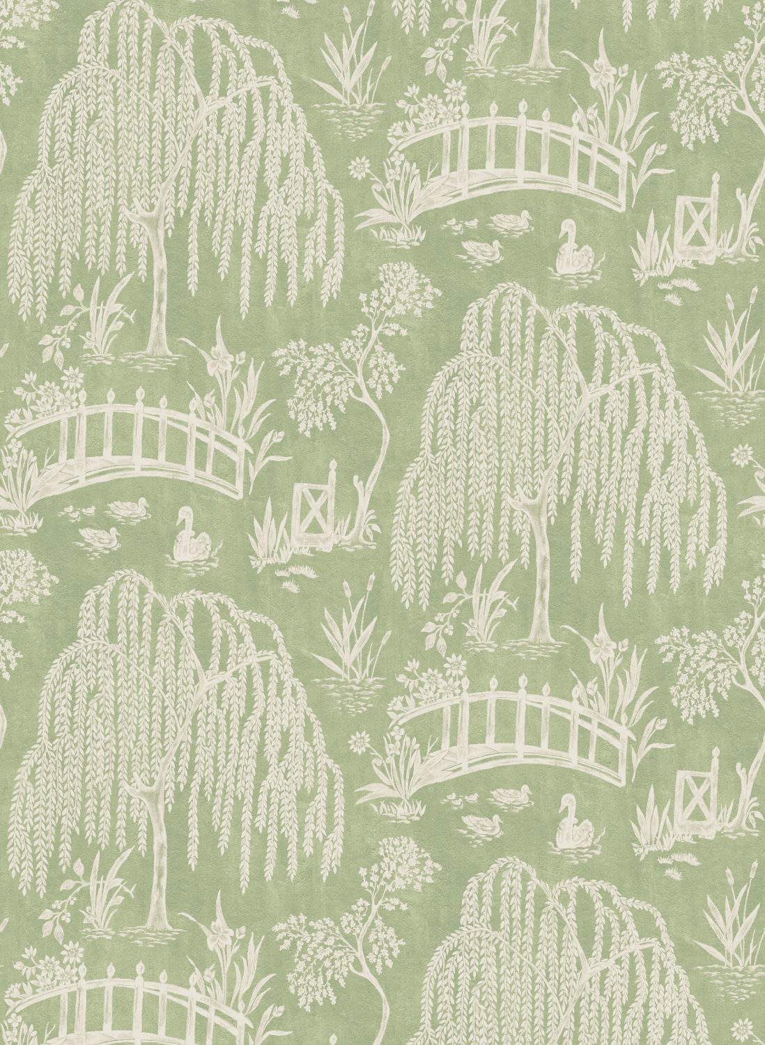 Tapete Les Saules - green