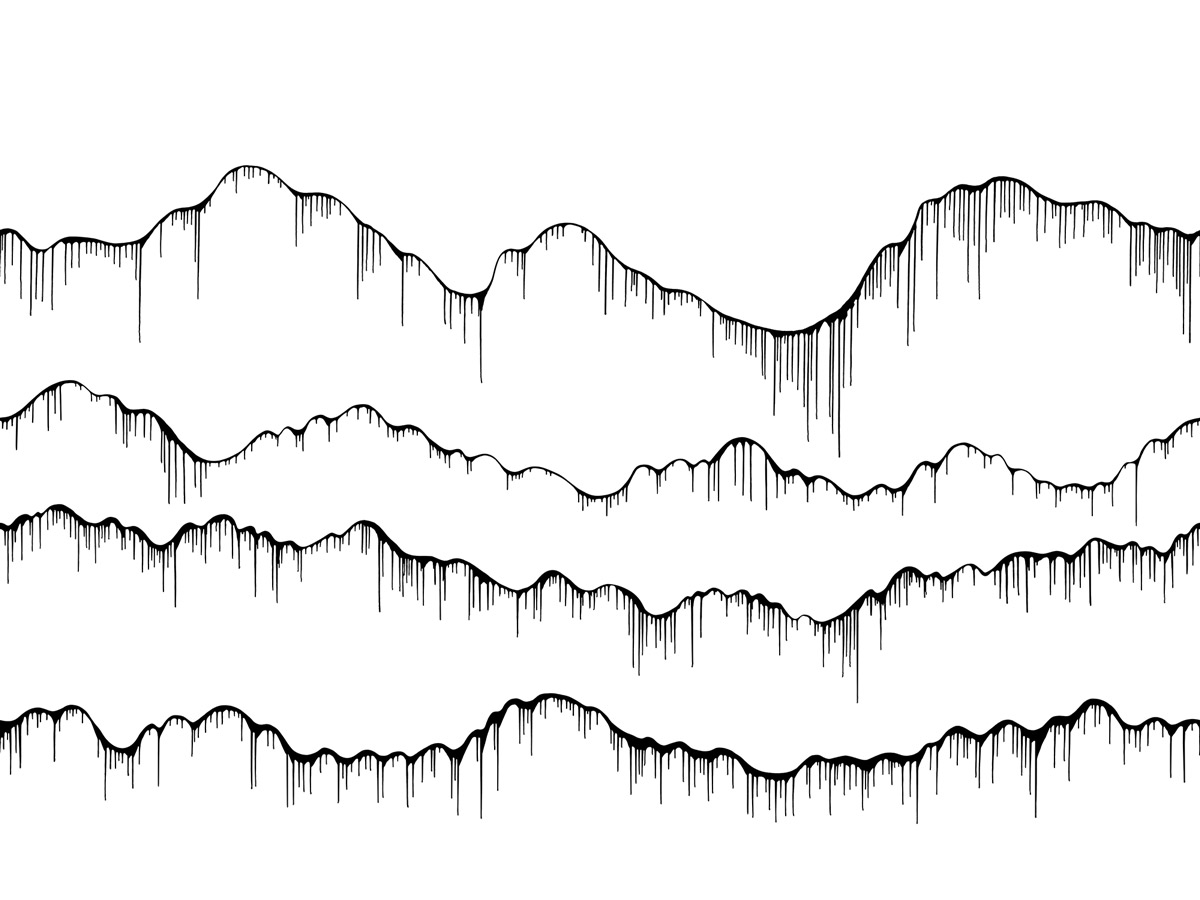 Wandbild Elevation - Black/ White