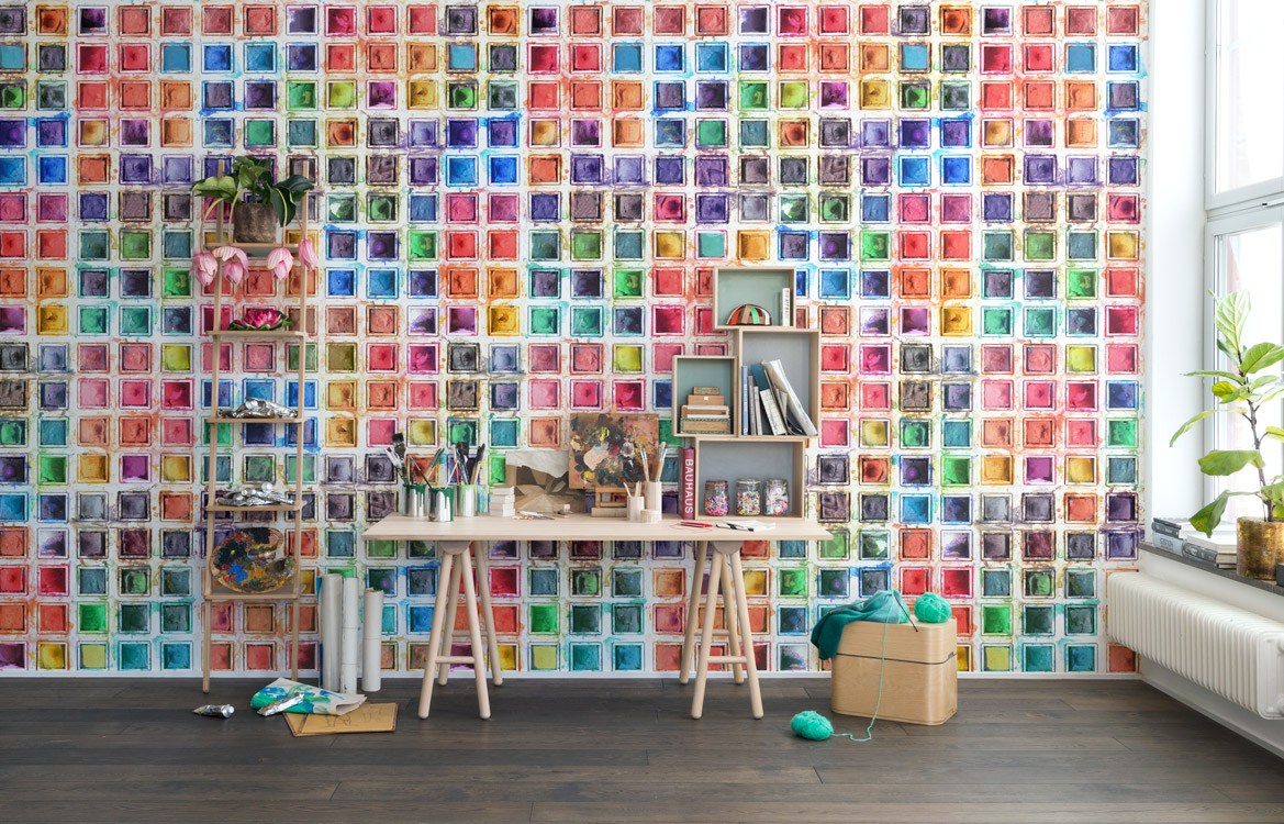 Wandbild Rainbow Palette
