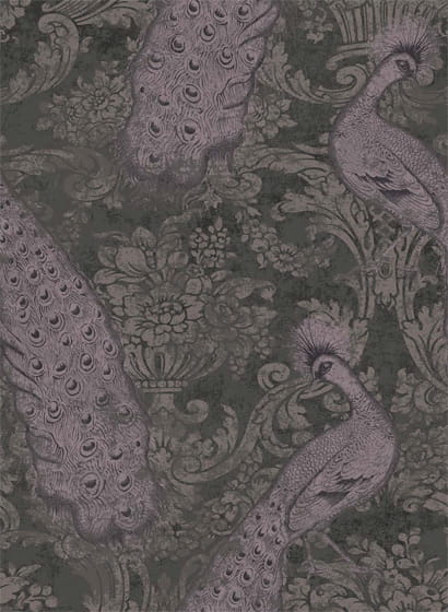 Tapete Byron - amethyst/ charcoal