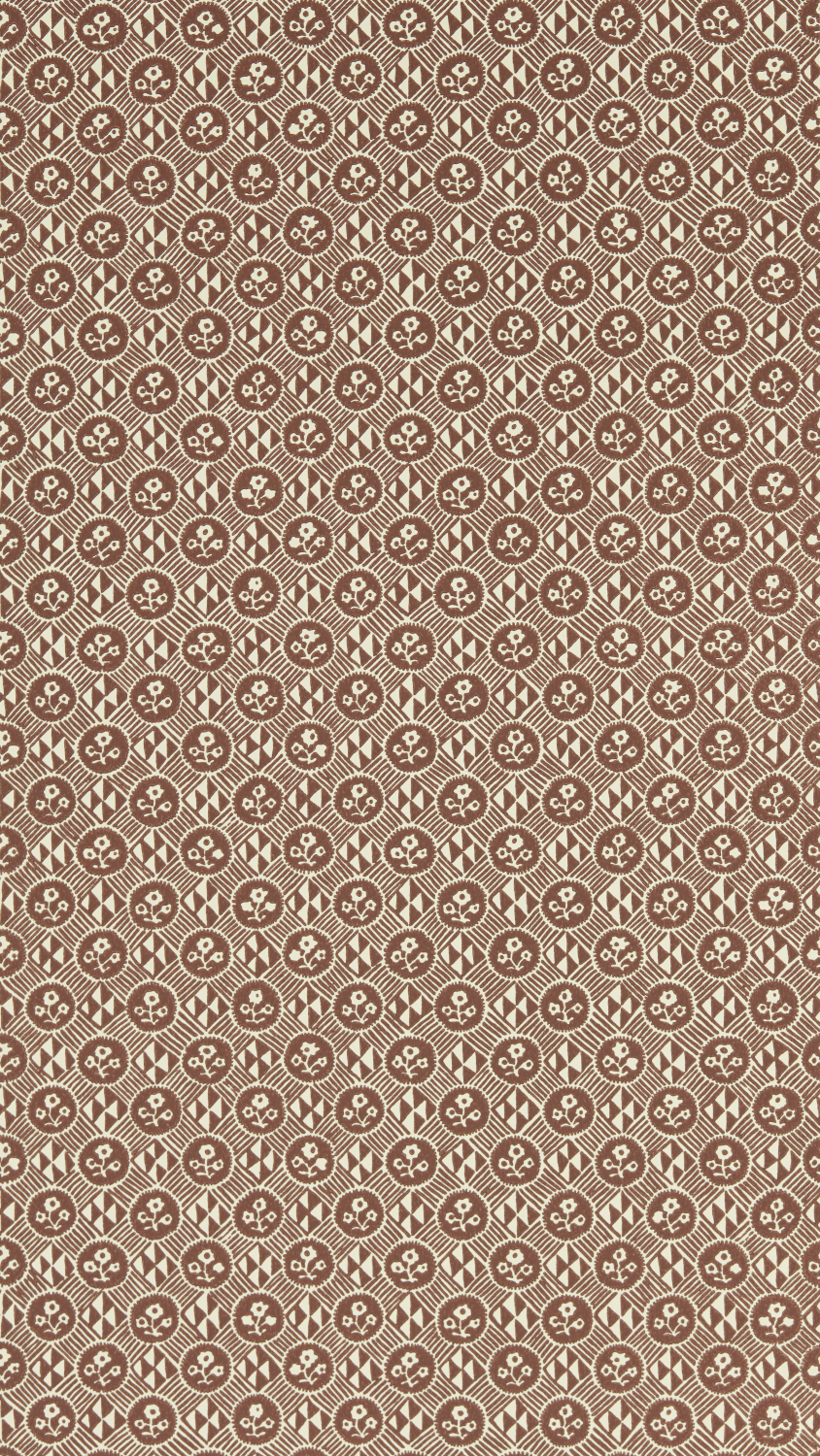 Tapete Diamonds & Flowers - Bordeaux