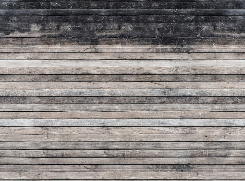 Wandbild Worn Wood