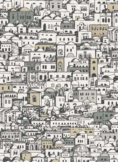Tapete Mediterranea - White/ Metallic