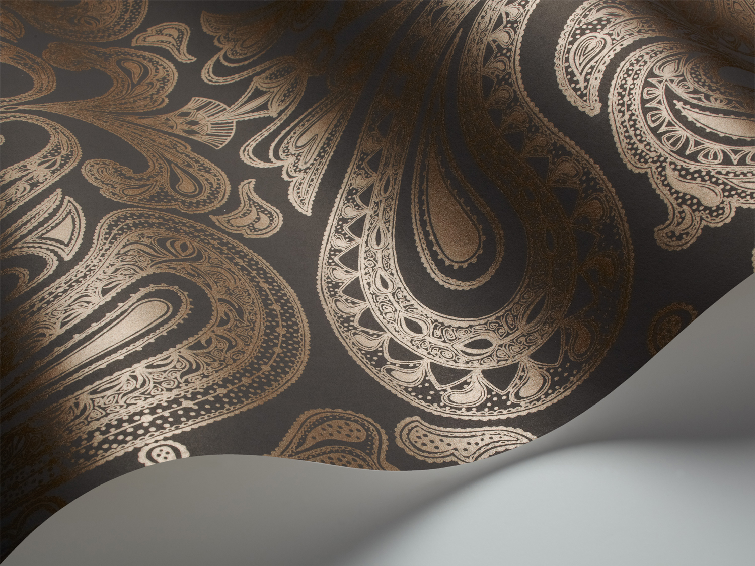 Tapete Malabar - Bronze on Black