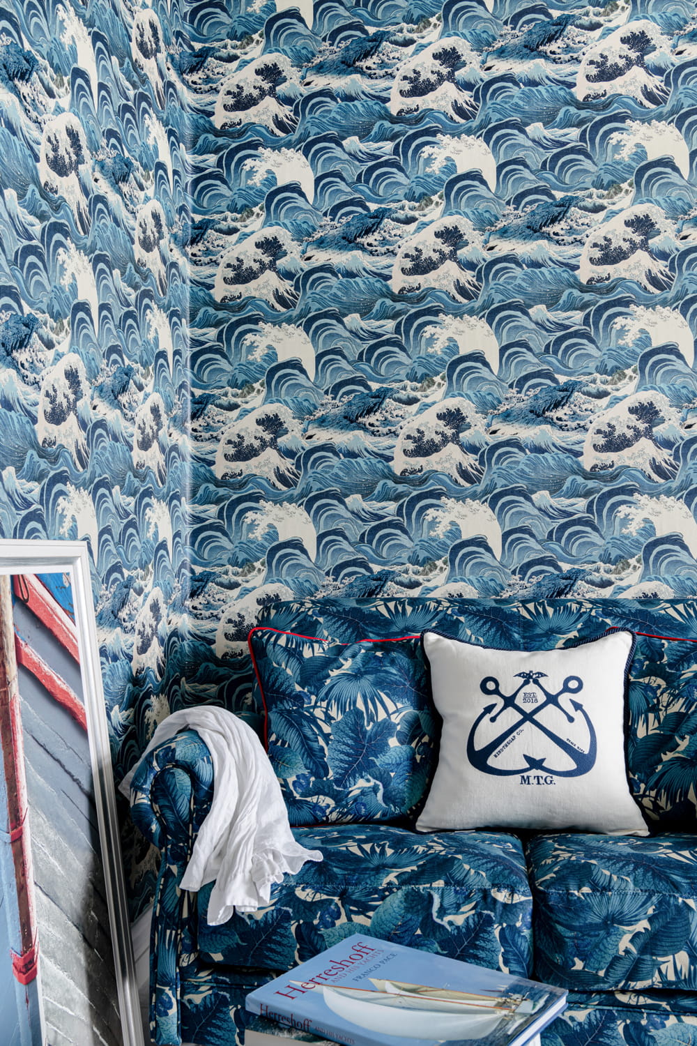 Tapete Sea Waves - Lightblue