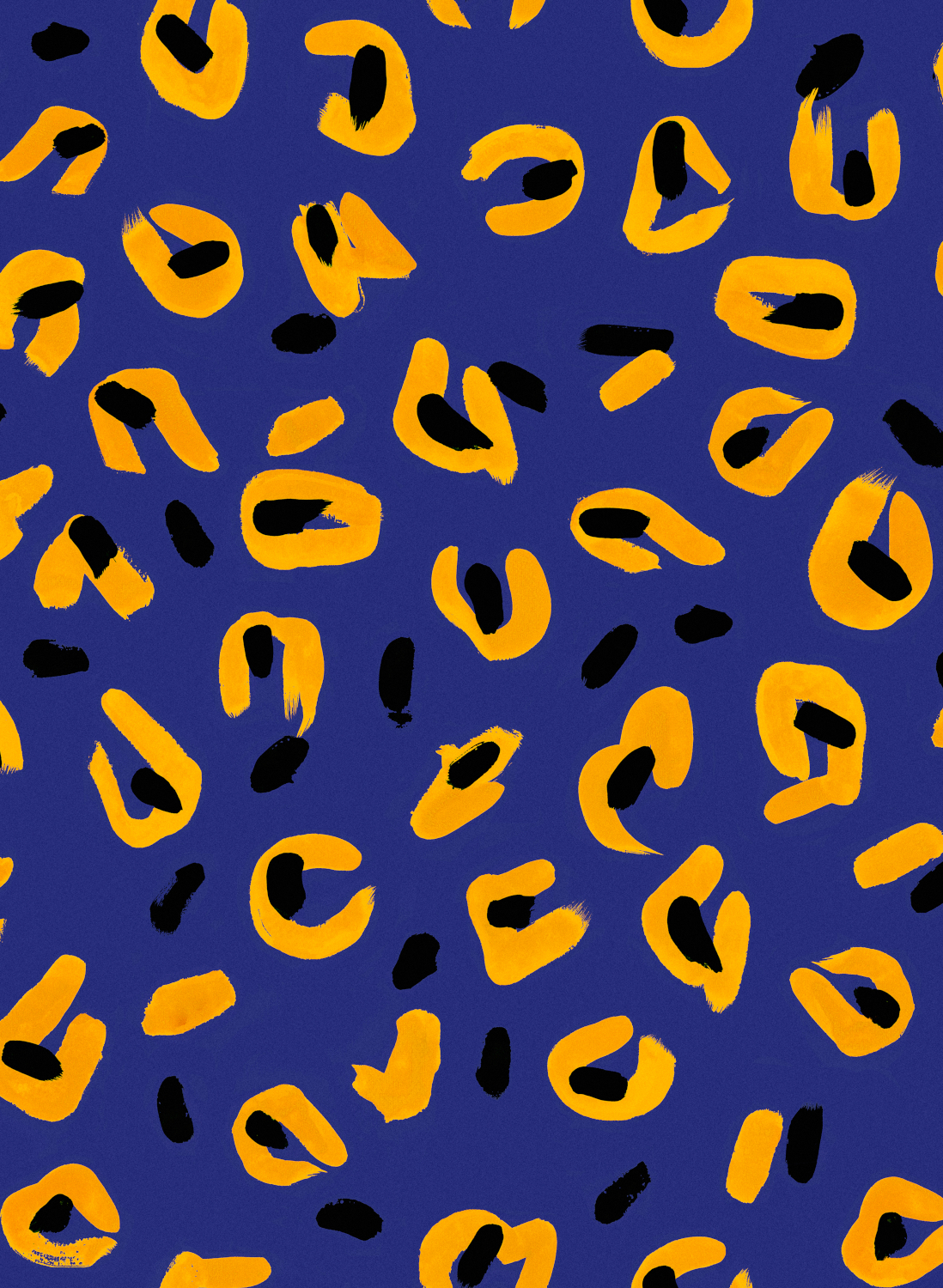 Tapete Funky Leopard - Blue
