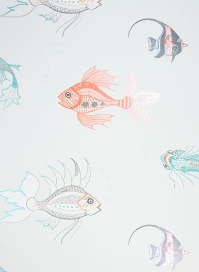 Tapete Aquarium - Pale Blue