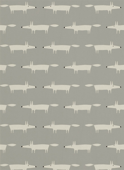 Tapete Little Fox - Silver