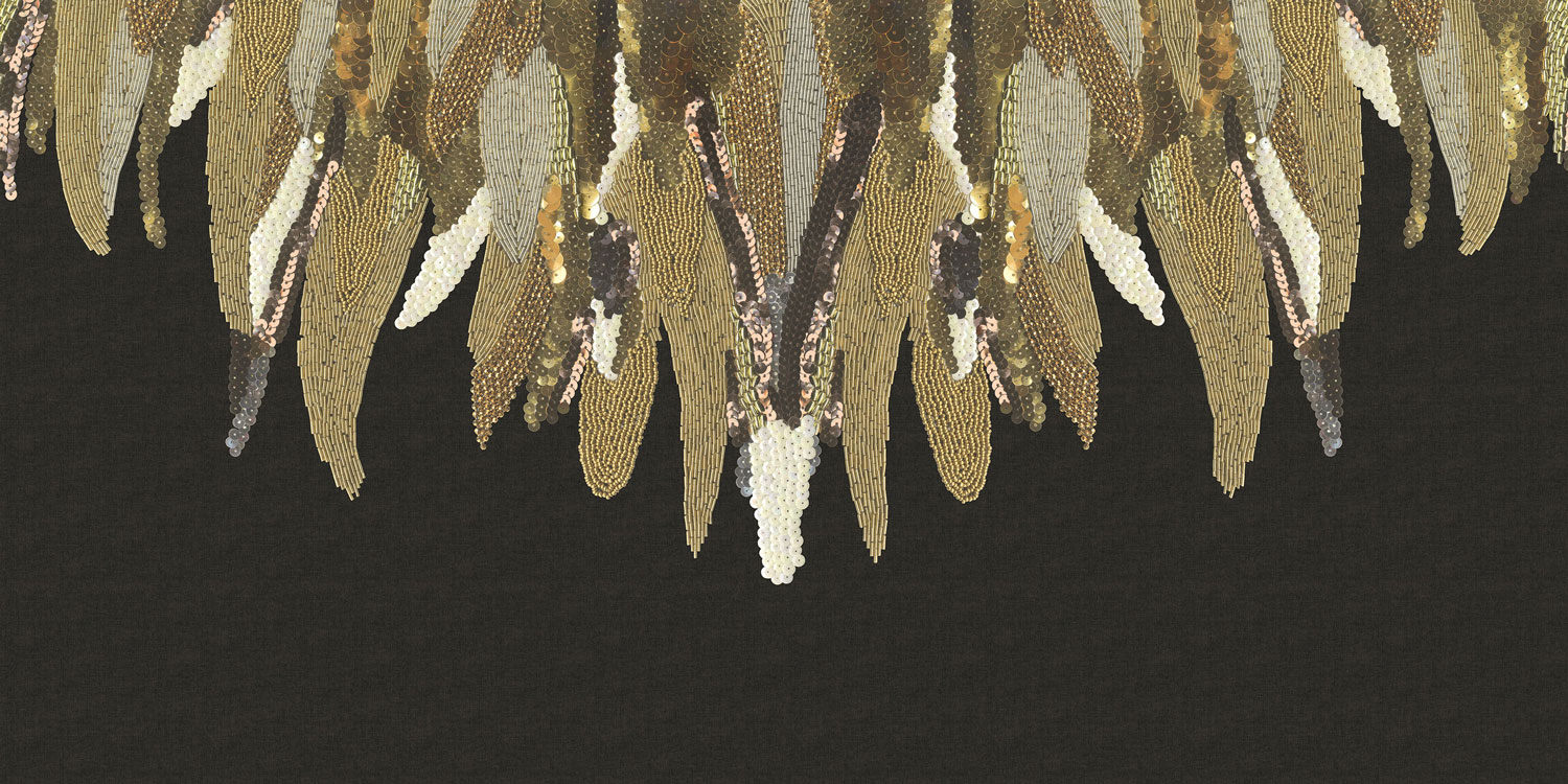 Wandbild Fancy Feather - Black