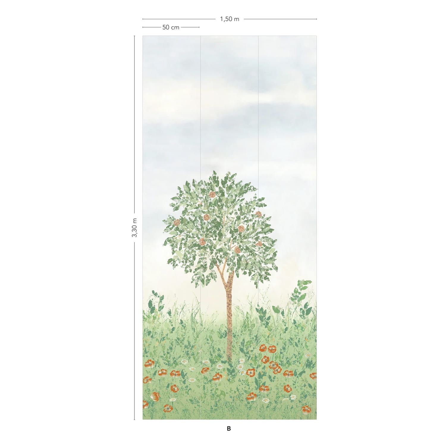 Wandbild Fresco - Naturel Panel B