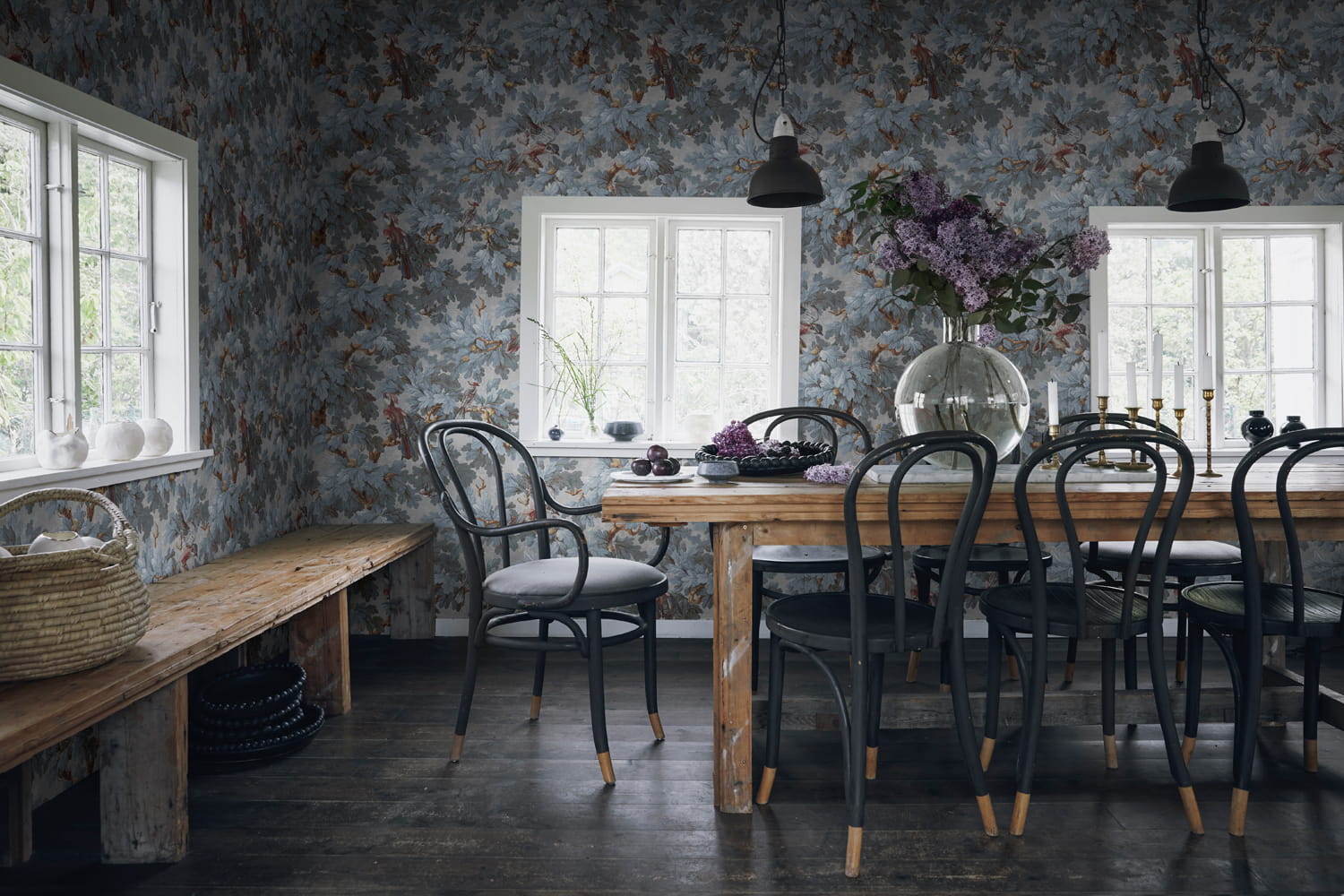 Wandbild Benjamin - Misty Blue