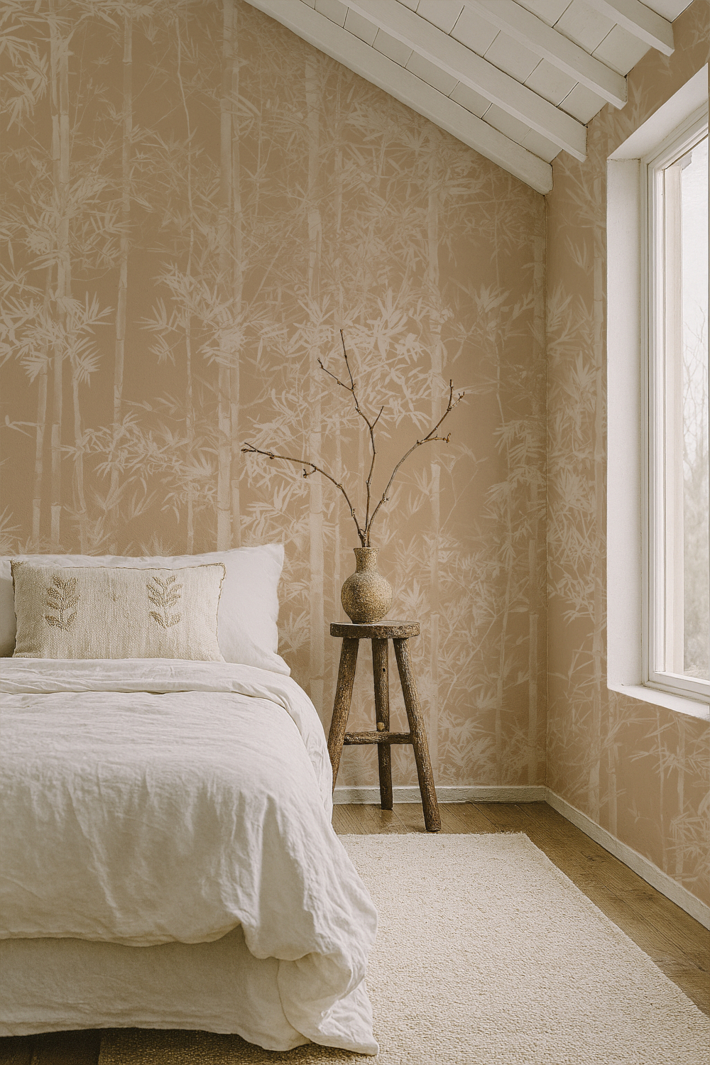 Wandbild Bamboo Beige - Panel A