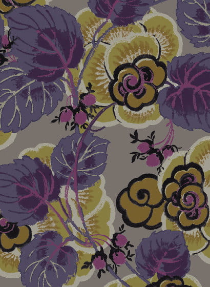 Papier peint Suzanne - Mauve