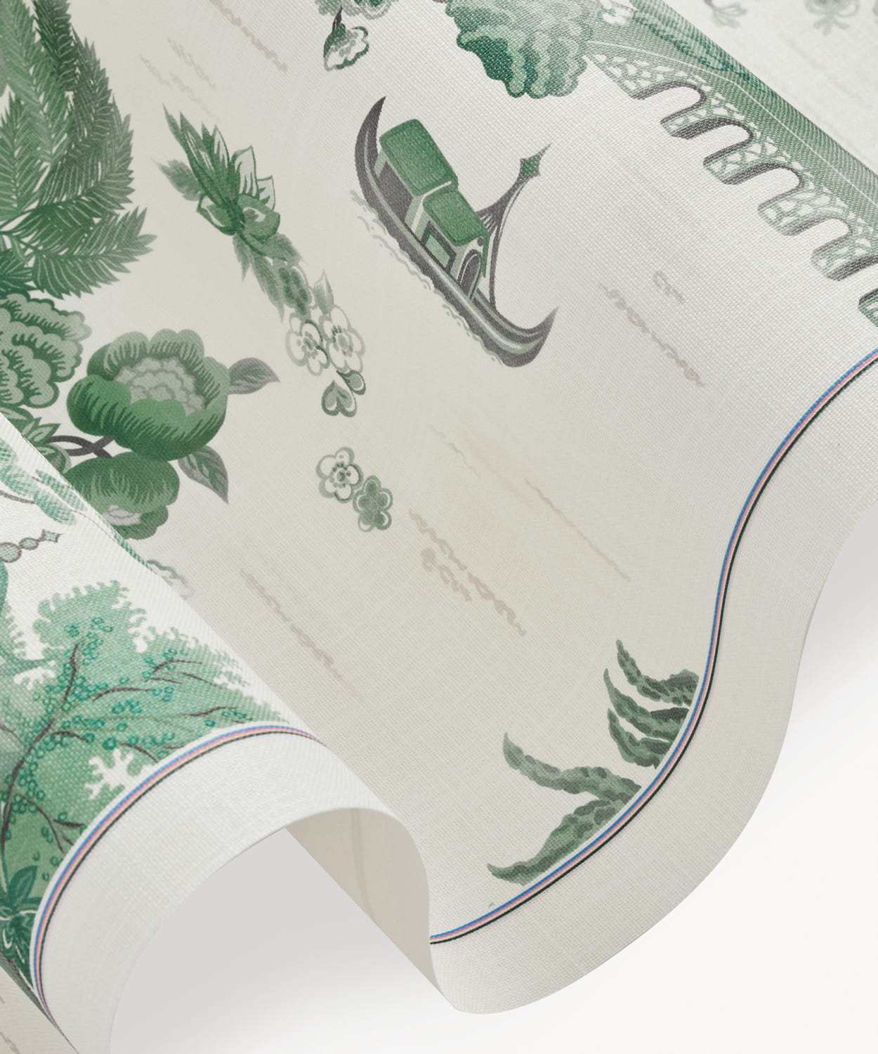 Tapete Floating Palace Linen - Jade