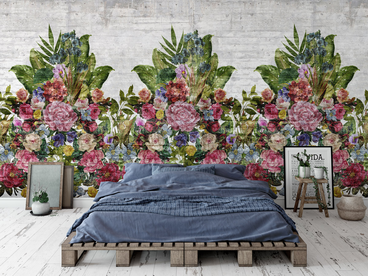 Wandbild Flower Burst - Concrete