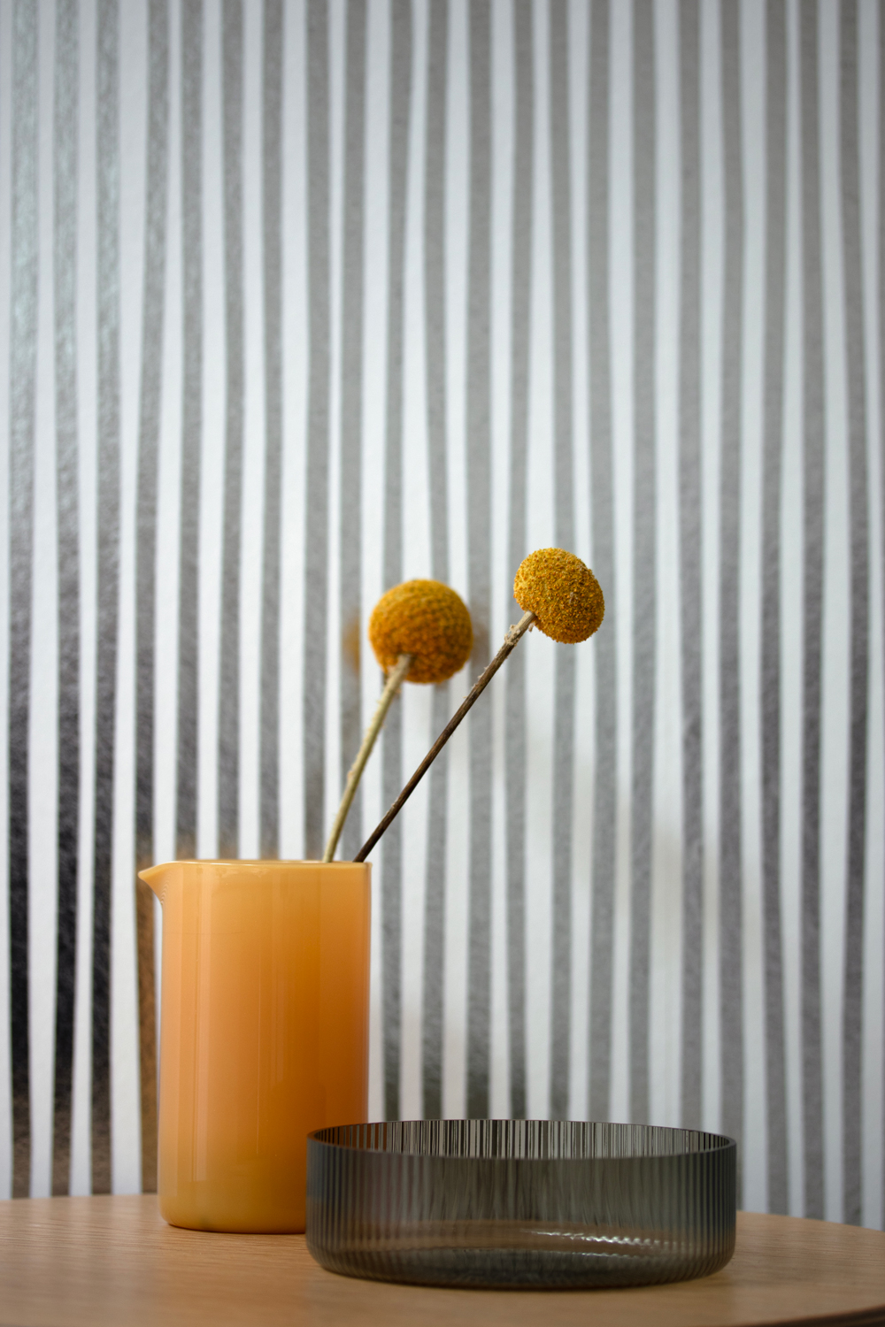 Tapete Stripes / Strepen - Silver / Zilver