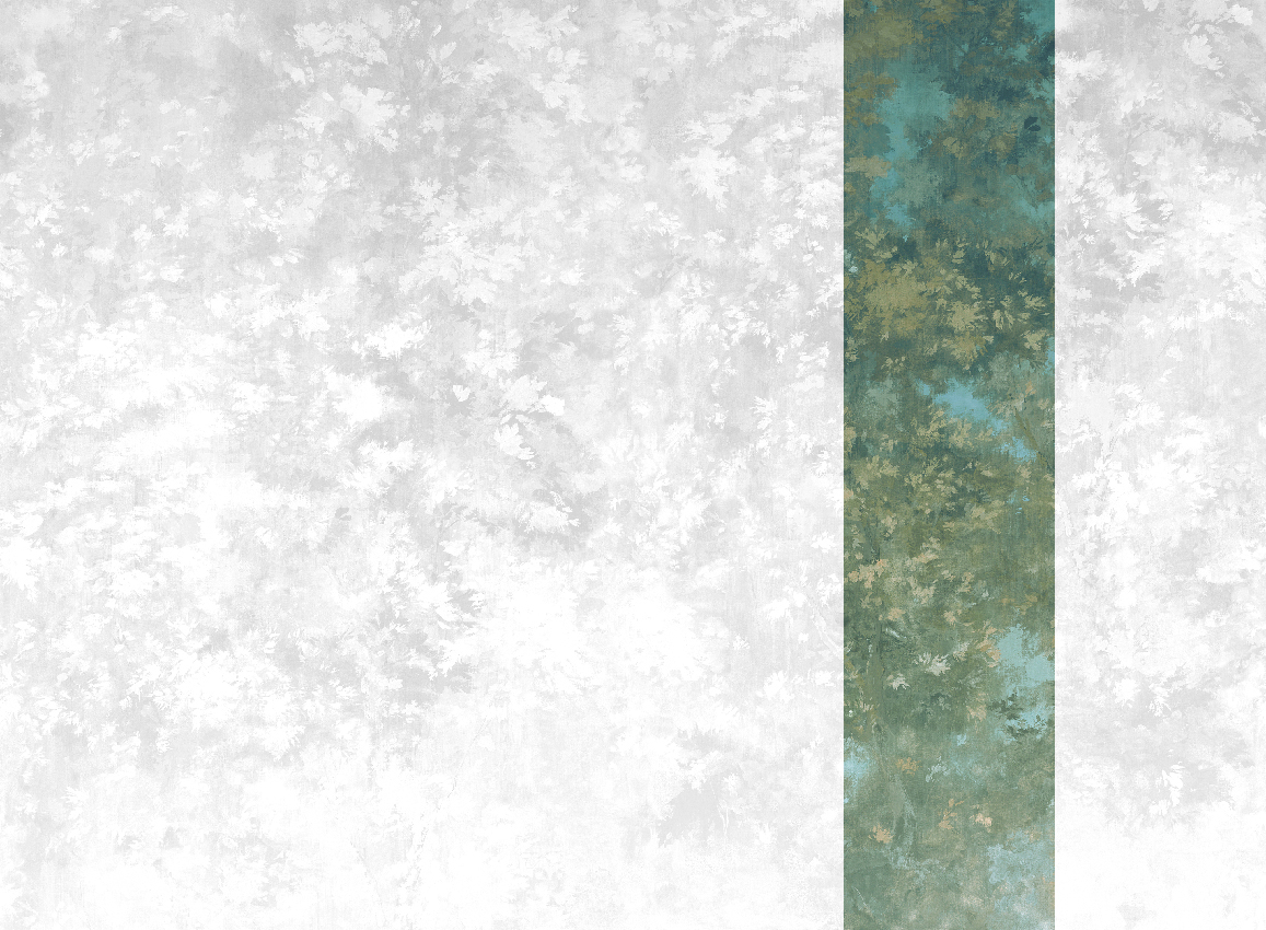 Wandbild Orthez - Green Panel 5