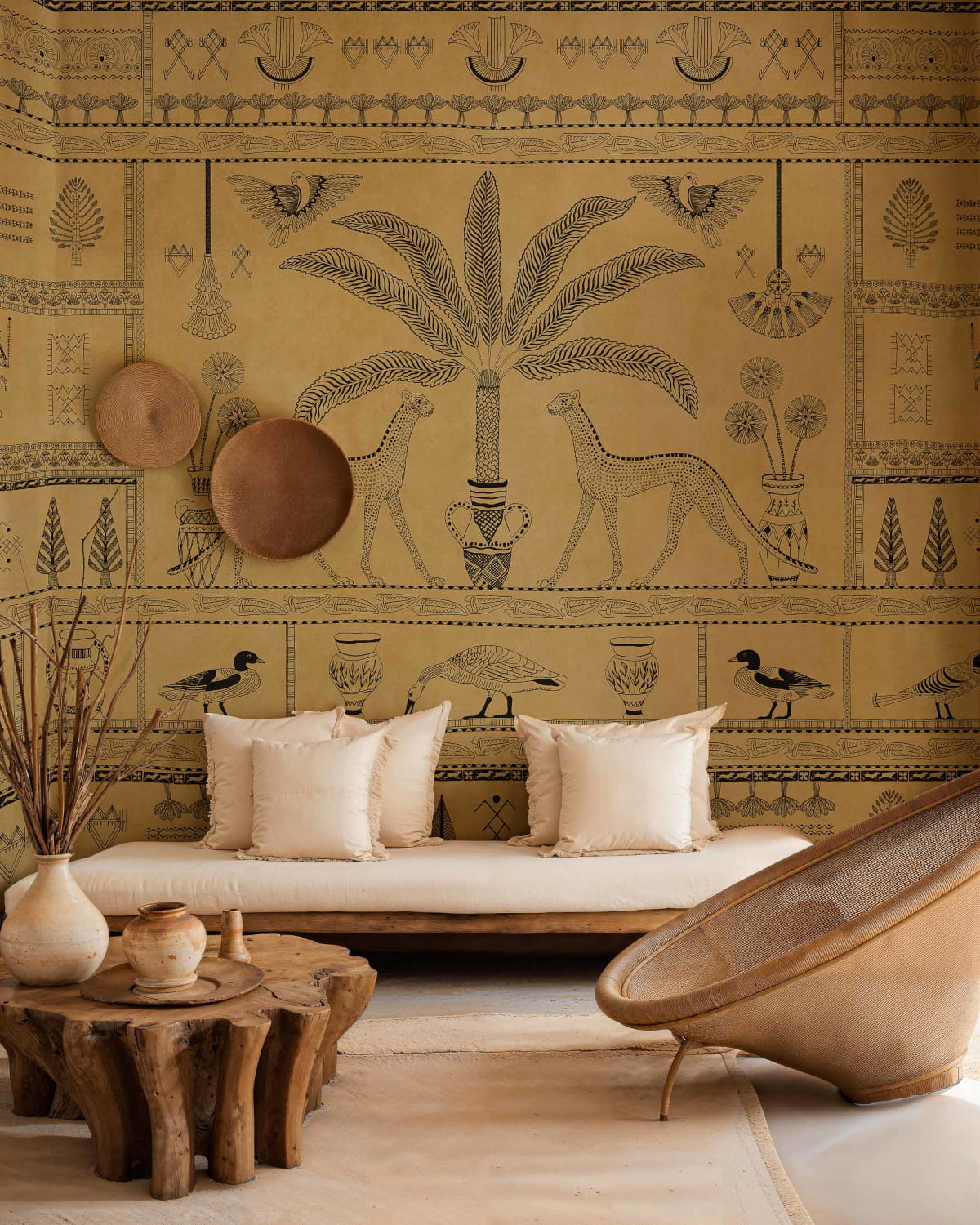 Wandbild Asni Valley Bamboo - Curry