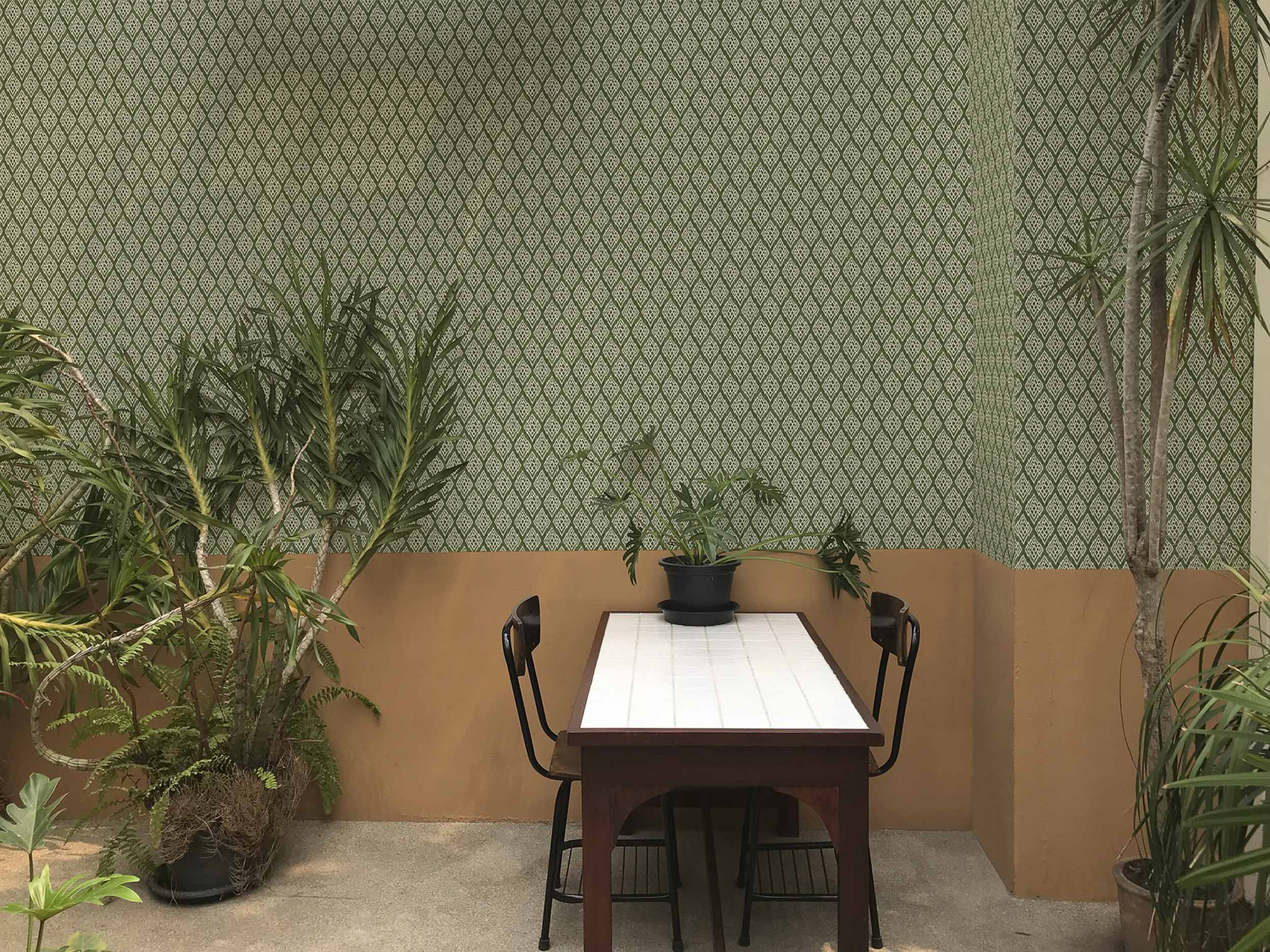 Tapete Kasuri - green