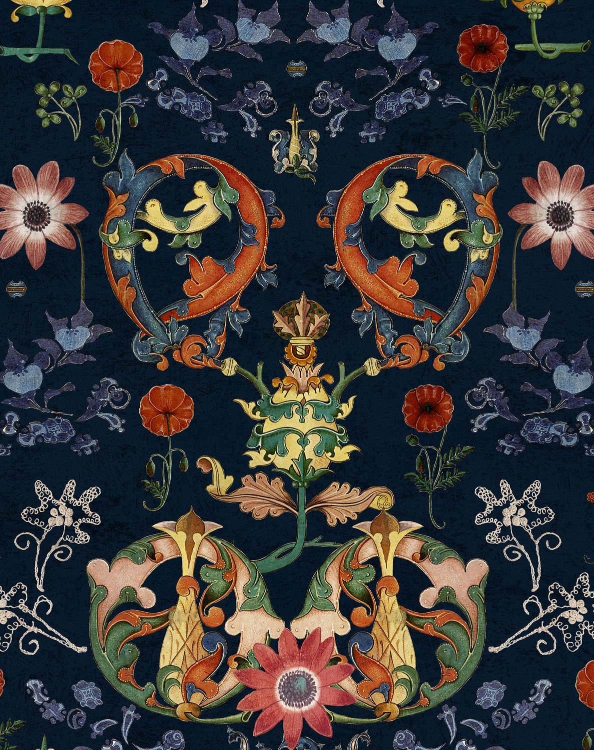 Fabric Transylvania Folk - Linen - FB00012
