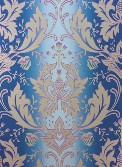 Tapete Viceroy - Blue/ Lilac/ Gilver